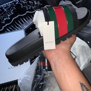 Gucci Pursuit Trek Slides Size 9 Men’s